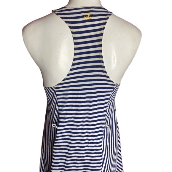 Sperry Topsider Anchor Striped Minidress Swim Cover Size S Blue & White - Picture 6 of 9